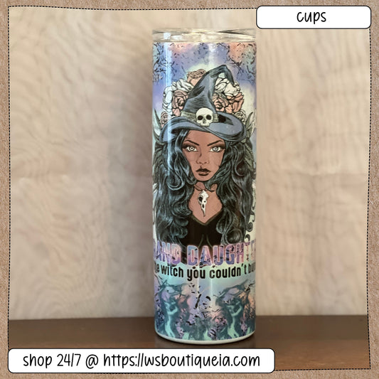 Granddaughter of the Witch You Couldn't Burn Holographic 20 oz Sublimation Tumbler