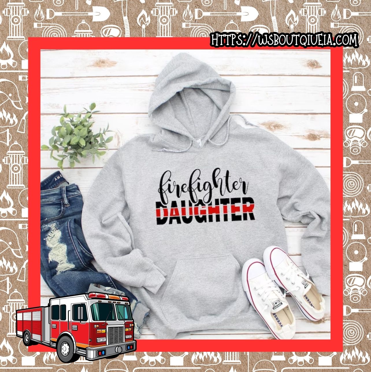 Firefighter Daughter Graphic Tee/Sweatshirt