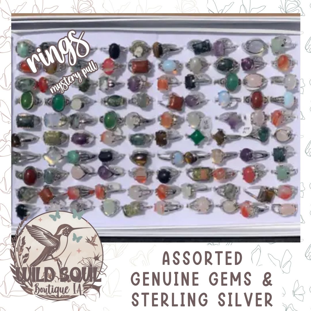 Gemstone Rings Set of 100