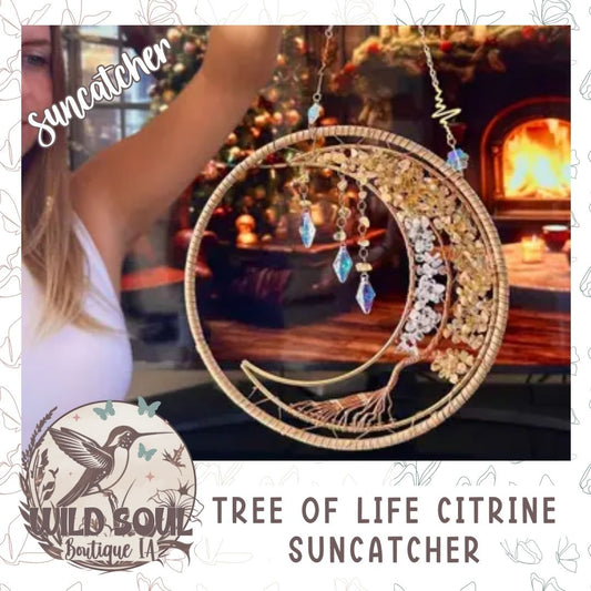 Tree of Wealth: Citrine Suncatcher