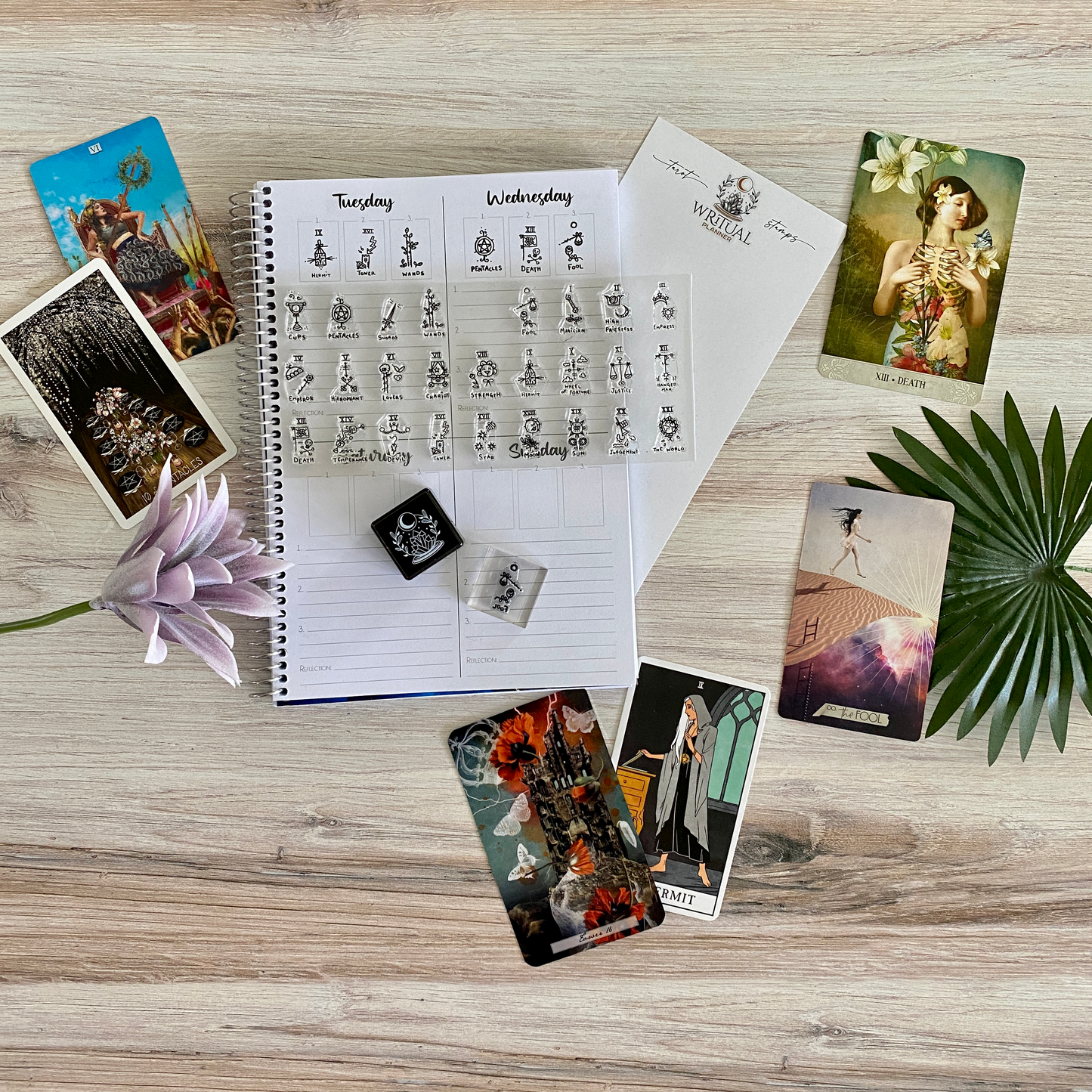 Tarot Stamps - Set of 26 Original Clear Photopolymer Cling S