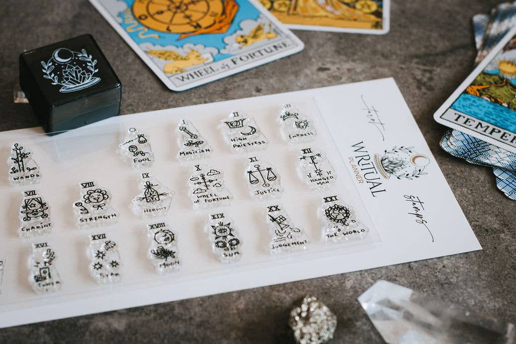 Tarot Stamps - Set of 26 Original Clear Photopolymer Cling S
